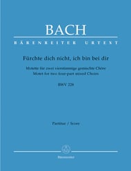 Bach Furchte Dich Nicht Ich SATB Vocal Score cover Thumbnail